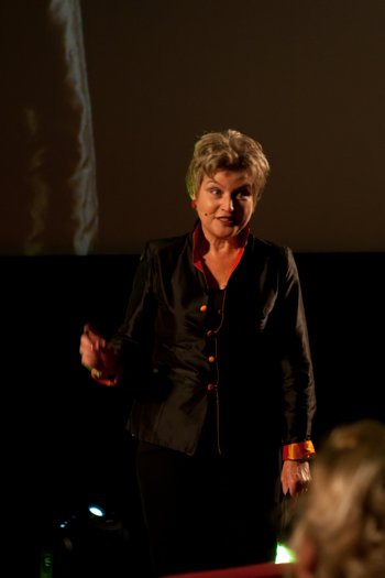 Avondvoorzitter Marga Miltenburg