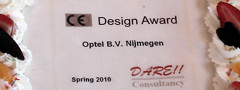 Uitreiking CE Design Award aan Optel