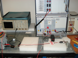 ISO7637 Pulstest setup